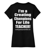 CCFL Ladies V-Neck for a TEACHER